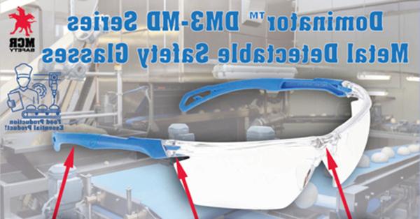 DM3-MD Metal Detectable Glasses